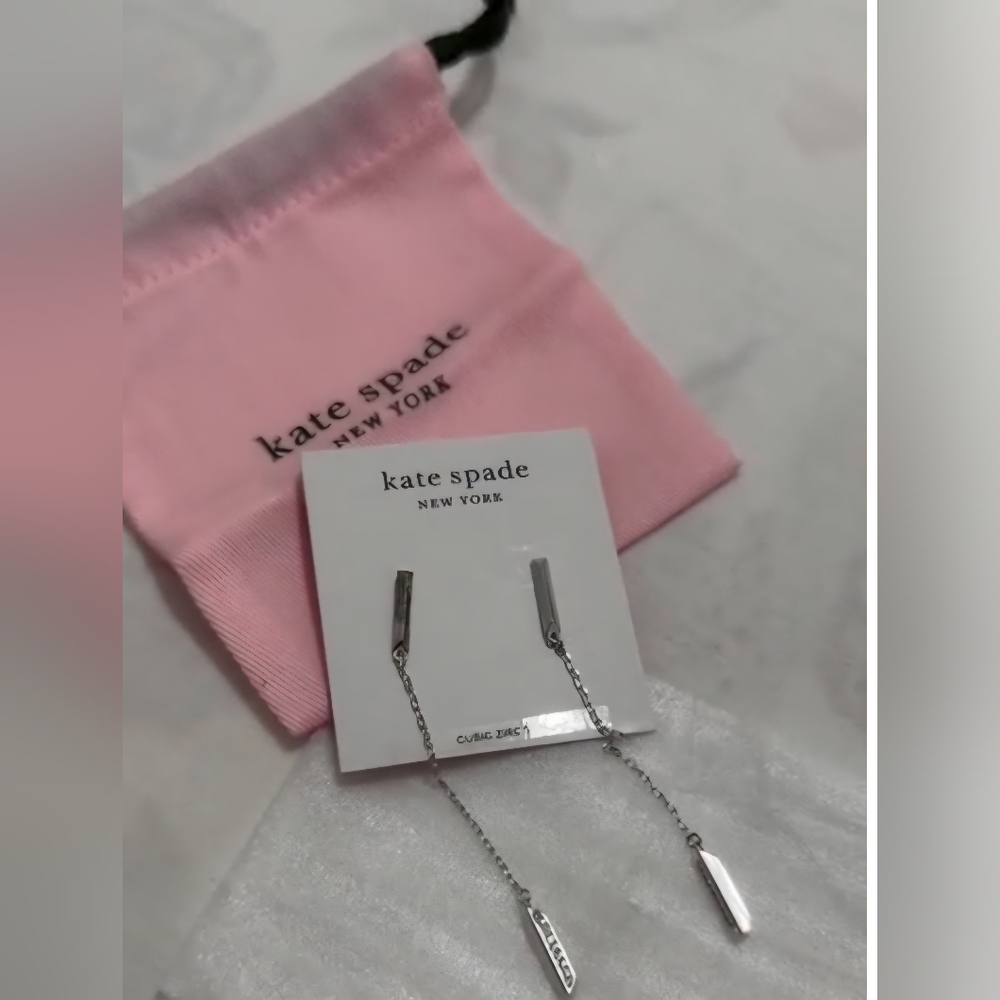 Kate Spade Gold Or Silver Dangle Earrings (Buyer's Choice) - Picture 5 of 9
